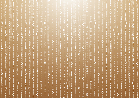 金色のデジタル数字のマトリックスの背景 デジタル,数字,マトリックス,コンピューター,光,スタイリッシュ,ゴールド,背景のイラスト素材