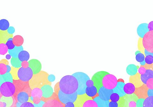 Colorful polka dot background, , JPG