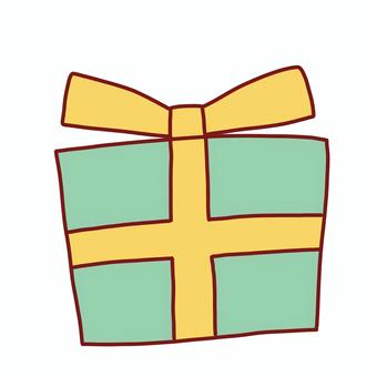 プレゼント プレゼント,クリスマス,誕生日,線画,可愛い,ゆるい,手描き,デコレーション,素材,挿絵のイラスト素材