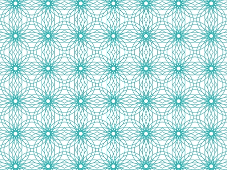 オリエンタルな背景【水色】