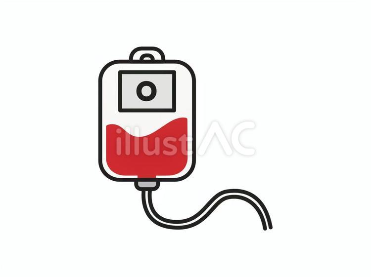 輸血パック　O型 血液型,o型,血液のイラスト素材