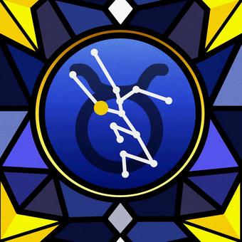 シームレスなモザイク　牡牛座　ｐ  牡牛座,おうし座,星占い,ホロスコープ,占星術,12星座,宇宙,天体,天文,ギリシャ神話のイラスト素材