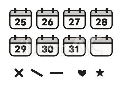 日めくりカレンダー 25日〜31日