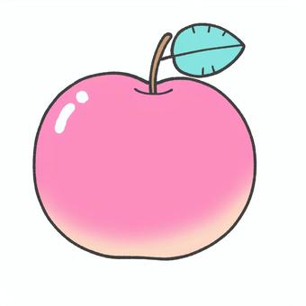 りんごの手描きイラスト1