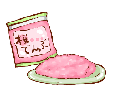 桜でんぶ 桜でんぶ,食べ物,ピンク,お弁当,ふりかけ,そぼろのイラスト素材