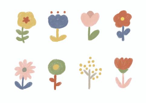 Illustration, flower, handwriting, tiny, 