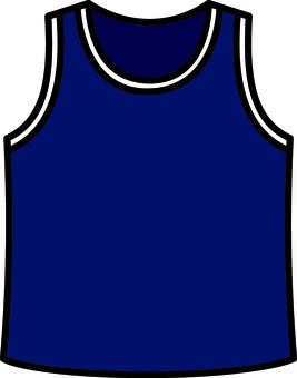 ネイビーのタンクトップです。 タンクトップ,シンプル,ランニング,マラソン,駅伝,スポーツウェア,運動服,夏服,シャツ,ノースリーブのイラスト素材
