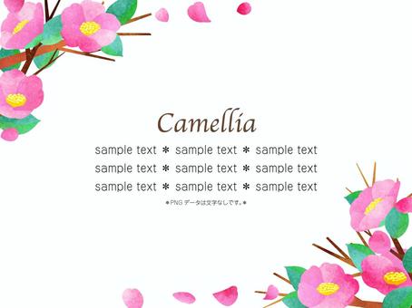 Side pattern of petals and camellia peach, , JPG, PNG and AI