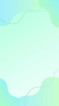 グラデ流体シェイプ背景 緑 縦 背景,グラデーション,グリーン,淡い,やさしい,ナチュラル,爽やか,清潔感,フレーム,透明感のイラスト素材