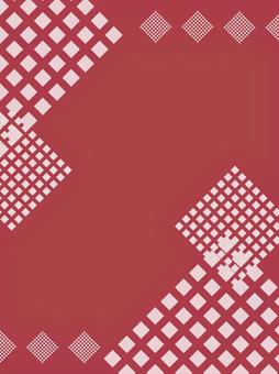 赤い幾何学模様背景 幾何学模様,背景,縦,赤,ドット,四角,おしゃれ,かわいい,ポップ,モダンのイラスト素材