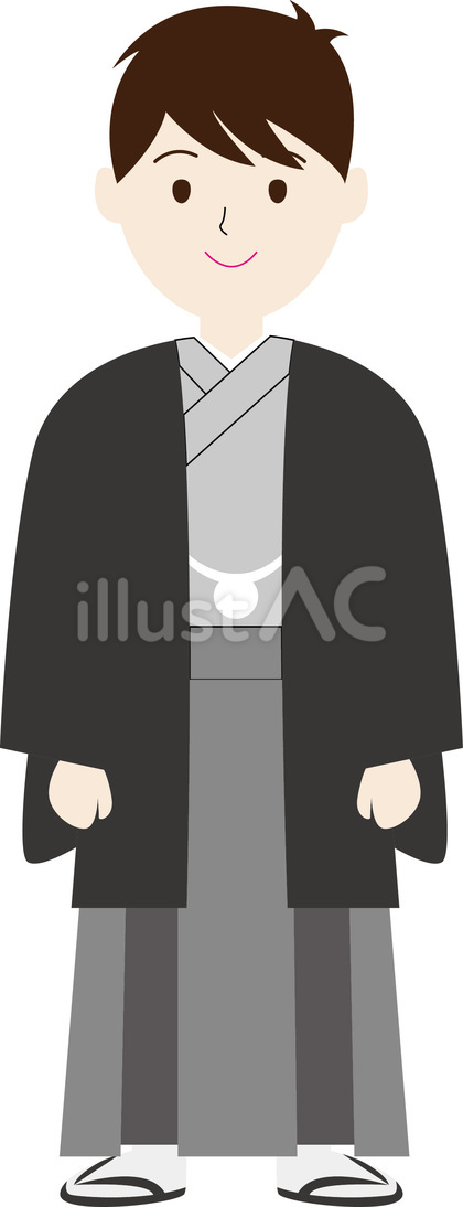 男性着物イラスト