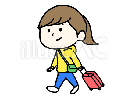 旅行する女性