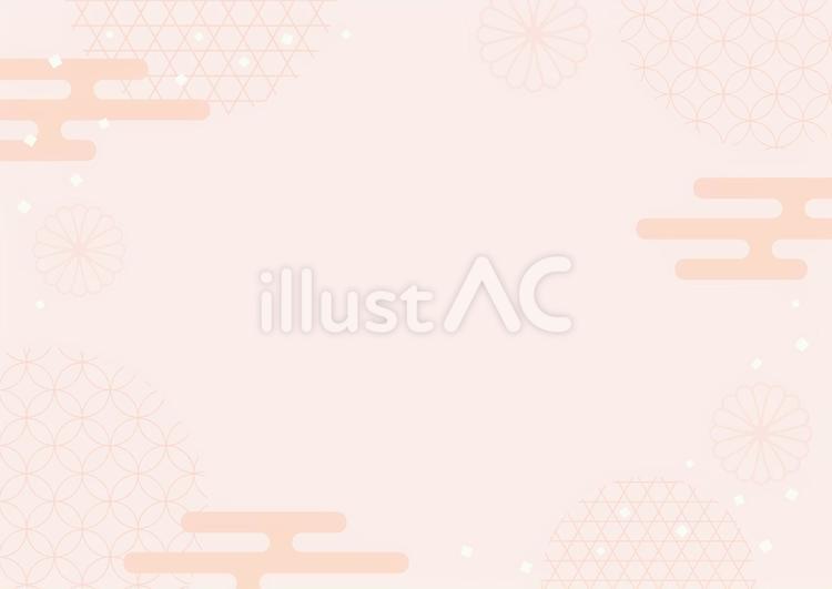 おしゃれな和風の背景素材05 秋,敬老の日,和柄のイラスト素材