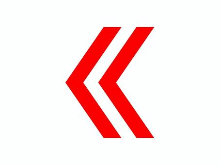 シンプルな左矢印のアイコン（赤） アイコン,カラー,モノクロ,図形,シンプル,オシャレ,デザイン,イラスト,ベクター,矢印のイラスト素材