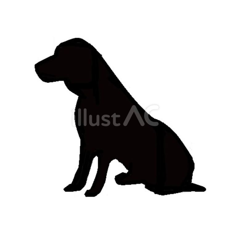 犬。。 犬,シルエット,動物のイラスト素材