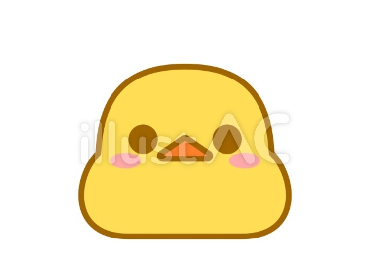 ひよこちゃん　黄 ひよこ,動物,鳥のイラスト素材
