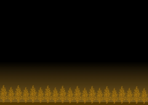 オレンジ色の樹木イルミネーションの背景 樹木,イルミネーション,木,並木,電飾,冬,グラデーション,夜,夜景,背景のイラスト素材