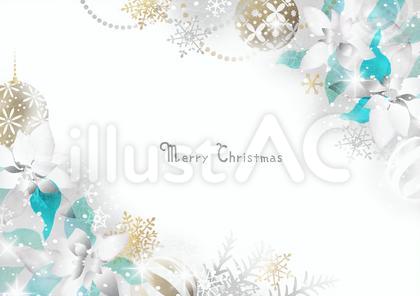 クリスマスオーナメントのフレーム040