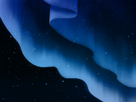 オーロラの背景04 空,大空,夜空,星空,闇夜,宇宙,銀河,天文,天体,プラネタリウムのイラスト素材