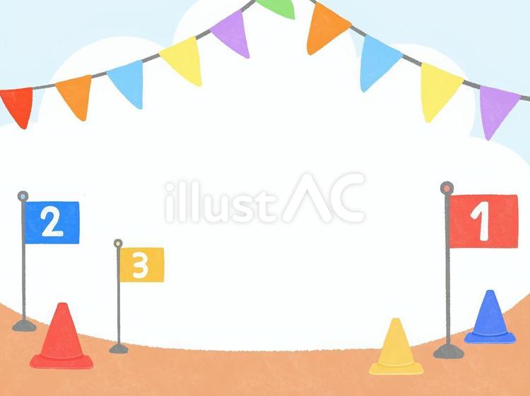 運動会徒競走 運動会,体育祭,スポーツのイラスト素材