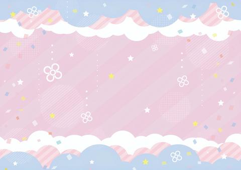 Illustration, cloud, pop, background, 