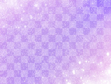 紫色の市松模様きらめき背景 紫,藤色,市松,模様,和柄,和風,光,きらめき,輝き,和紙風のイラスト素材