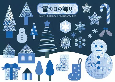 snow day decoration, navidad, nieve, cristal, JPG, PNG and AI