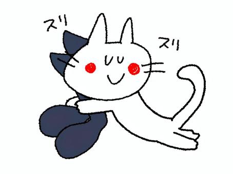 スリスリする猫