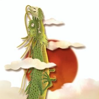 Illustration, dragon, un dragon, le zodiaque, 