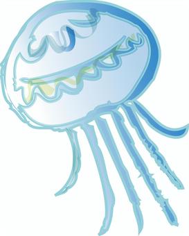 Illustration, a jelly, mollusk, segara, 