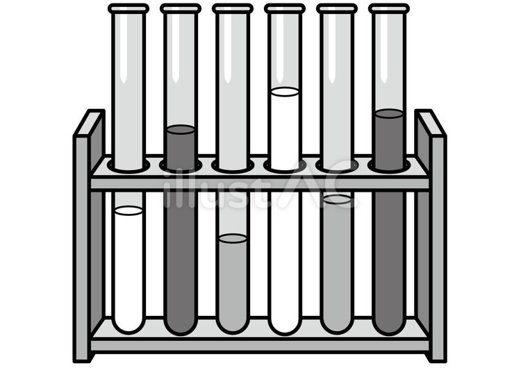 試験管-2c 試験管,科学,実験のイラスト素材