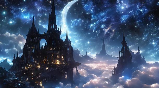 Fantasy World Castle 4, city, construction, building, JPG