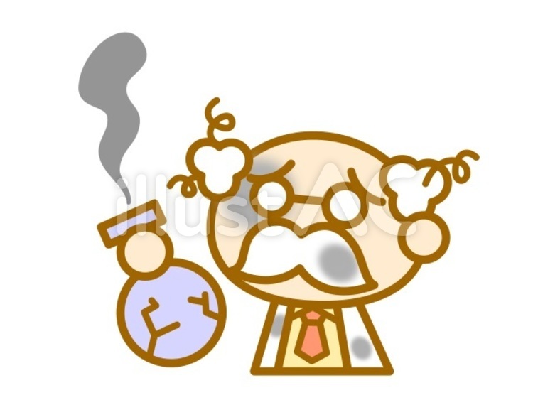化学者　失敗　青 化学者,実験,失敗のイラスト素材