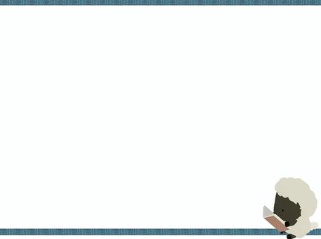 Reading_sheep_black_frame, JPG, PNG 和 AI Reading_sheep_black_frame, 研究, 黃道帶, 動物, JPG, PNG 和 AI