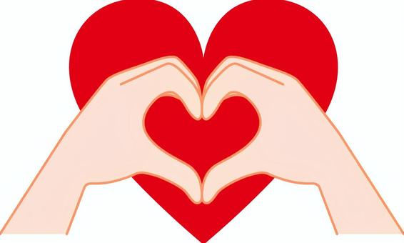 Illustration, JPG, PNG and AI Illustration, heart, hand, both hands, JPG, PNG and AI