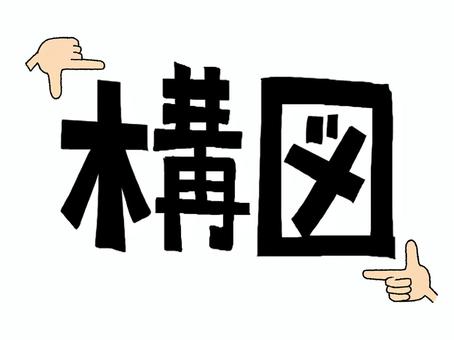 構図 構図,文字絵,フォント,手,指,ポーズ,pop調,手描き,挿絵,ワンポイントのイラスト素材