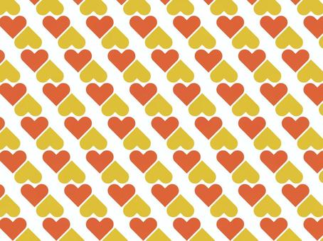Heart pattern 06 orange yellow, heart, tiny, pattern, JPG, PNG and AI