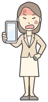  カジュアルスーツ女性-248-全身