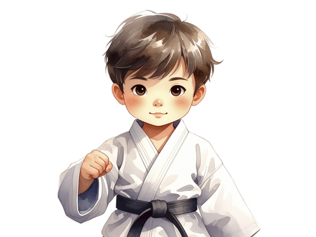 武道家  AI生成画像 