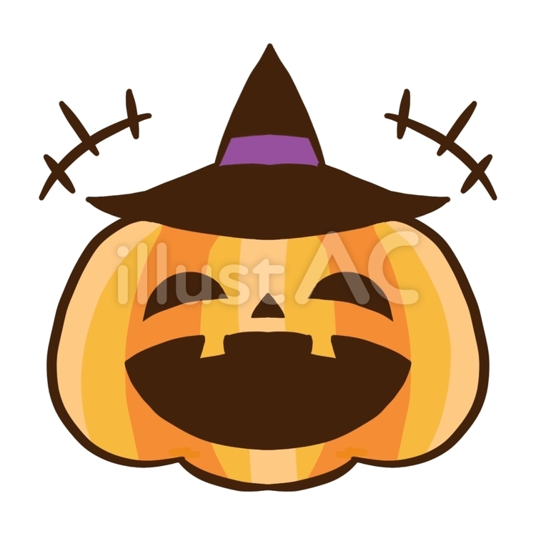 ハロウィン、かぼちゃ喜ぶ ハロウィン,かぼちゃ,野菜のイラスト素材