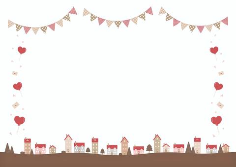 バレンタインの街並みの背景02