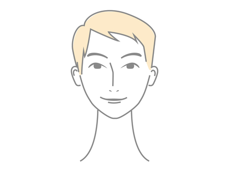 男性の顔(単品) 男性の顔(単品) 男性,顔,おしゃれのイラスト素材