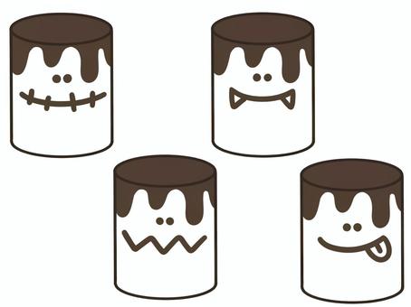 Illustration, food, sweets, marshmallow, 
