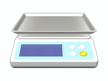 電子天秤の上にトレイ 電子天秤,トレイ,計量,質量,測定,デジタル,はかりのイラスト素材