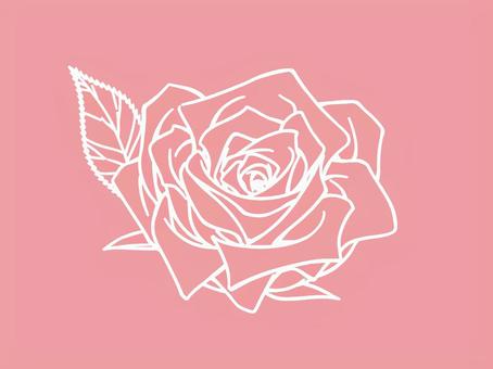 薔薇_白抜き02 薔薇_白抜き02 花,薔薇,白抜き,単体,背景,壁紙,シック,クール,カッコいい,可愛いのイラスト素材