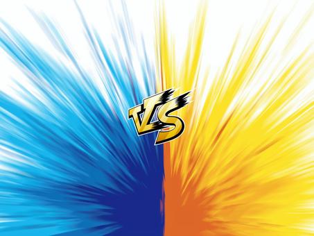 ゲームVS対決素材 爆発,炎,火,グラデーション,枠,オシャレ,テンプレート,ポップ,広告,デザインのイラスト素材