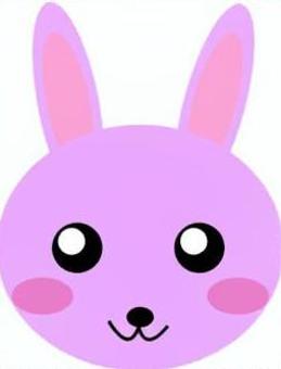 かわいい目のうさぎ