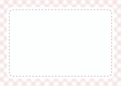 ギンガムチェックのバレンタインフレーム バレンタイン,チェック,ギンガムチェック,背景,フレーム,チェック柄,枠,飾り枠,チェック模様,バレンタインフレームのイラスト素材