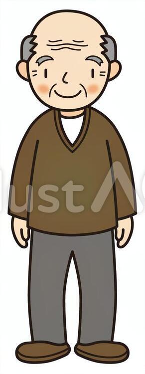 老人の男性 老人,男性,おじいちゃんのイラスト素材