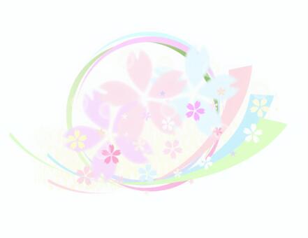 春のイメージ ai,透過,アイコン,イラスト,挿し絵,挿絵,花,花柄,春,３月のイラスト素材